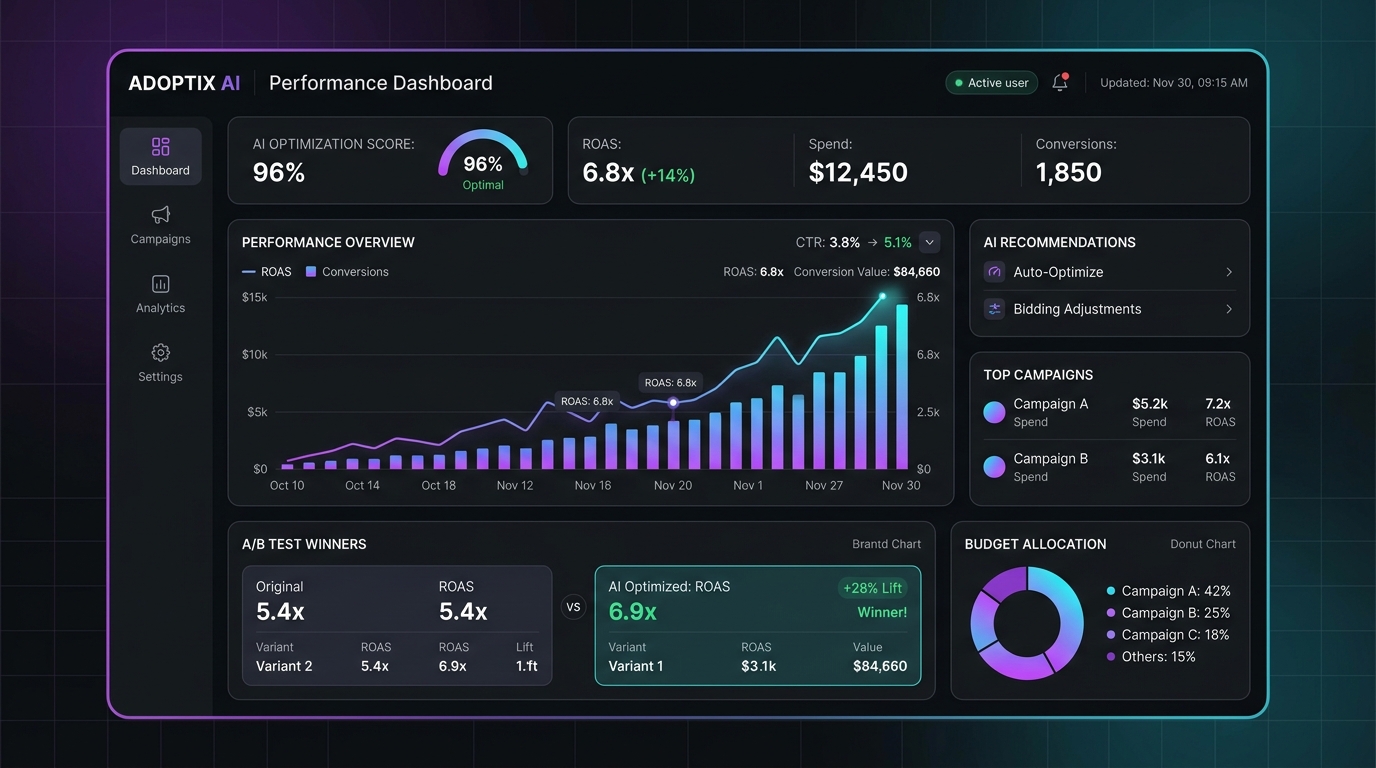 CampaignIQ ads dashboard